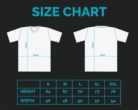 t-shirt length chart